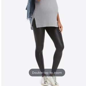 Spanx Maternity Faux Leather Leggings